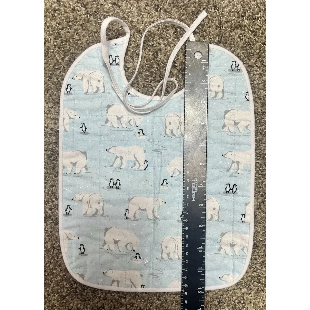 Lot Of 6 Quilted Handmade Bibs Assorted Large Size‎ 12